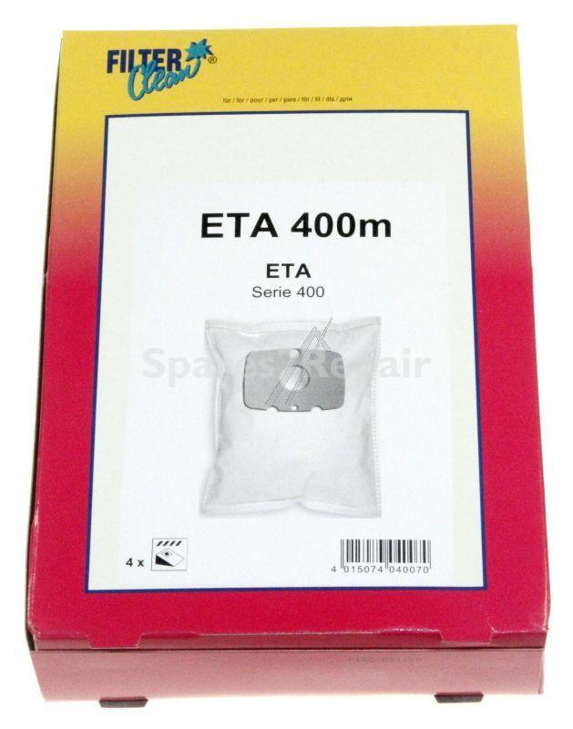 Filterclean Vacuum Cleaner Bags - Eta400m Fl0111-k Dust Bags X4
