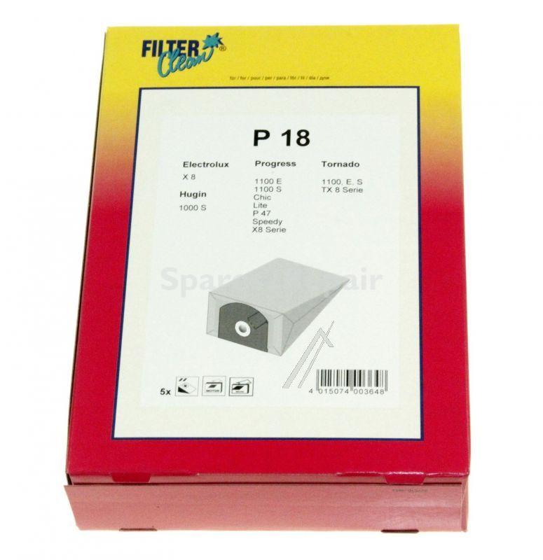 Filterclean Vacuum Cleaner Bags - P18 000167-k Dust Bags X 5