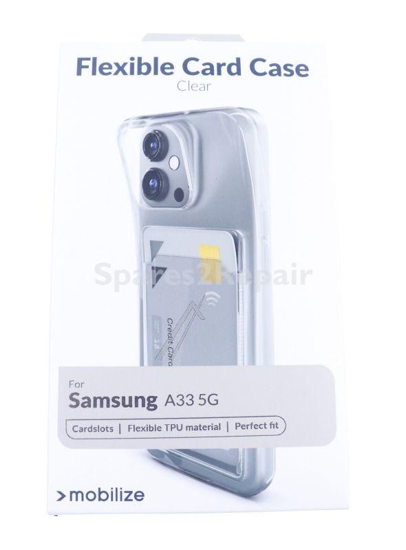 Mobilize Leather Bag Gsm - 28345 Mobilize Gelly Case With Card Slot Samsung Galaxy A33 5g Clear