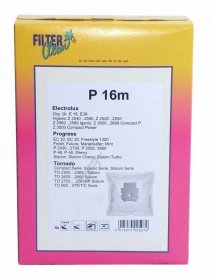 Filterclean Vacuum Cleaner Bags - P16-19m P16m Fl0020-k Microfibre Dust Bags X 4 + 4 Filters