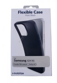 Mobilize Leather Bag Gsm - 29173 Mobilize Rubber Gelly Case Samsung Galaxy S24 5g Matt Black