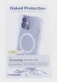 Mobilize Leather Bag Gsm - 29278 Mobilize Magsafe Compatible Naked Protection Case For Samsung Galaxy S24 Ultra 5g Clear