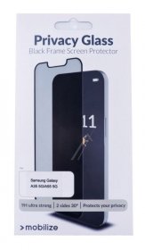 Mobilize Display Protective Film - 57682 Mobilize Privacy Glass Display Protection Film - Black Frame - For Samsung Galaxy A35 5g-a55 5g