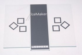 Liebherr Drawer Front - 743240200 Information Panel Ice Maker Printed
