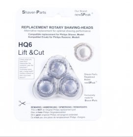 Newspeak Shaver Head - Single-ring Double Cutter Lift & Cut Alt For Philips Hq6