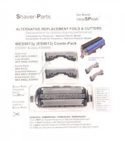 Shaver Parts Shaver Head - Bh Combination Pack (foil + 2 Cutter Blades) Alternative For Panasonic
