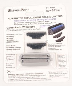Shaver Parts Shaver Head - Bk Combination Pack (foil + 2 Cutter Blades) Alternative For Panasonic