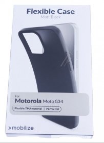Mobilize Leather Bag Gsm - 29622 Mobilize Rubber Gelly Case Motorola Moto G34 Matt Black