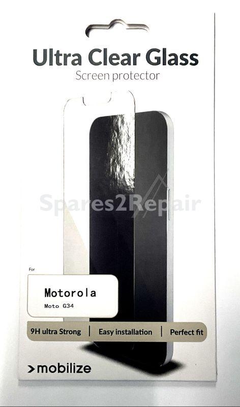 Mobilize Display Protective Film - 57589 Mobilize Glass Screen Protector Motorola Moto G34