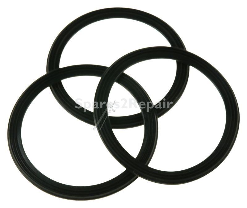 Seals - Kw716914 Sealing Ring - 3pcs (glass Liquidiser & Mill Base) [Delonghi]