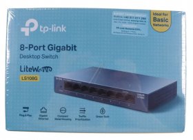 Tp Link Network Switches Till 8 Ports - Litewave Gigabit Ethernet Switch, 8 Port, Metal, Desktop