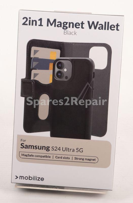 Mobilize Leather Bag Gsm - 29284 Mobilize 2in1 Magsafe-compatible Gelly Wallet Case Samsung Galaxy S24 Ultra 5g Black