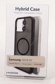 Mobilize Leather Bag Gsm - 29824 Mobilize Magsafe Compatible Hybrid Case Samsung Galaxy S23 Fe 5g Black