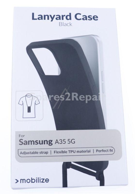 Mobilize Leather Bag Gsm - 29318 Mobilize Lanyard Gelly Case For Samsung Galaxy A35 5g Black