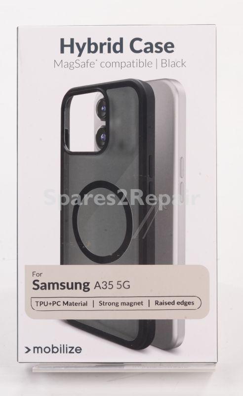 Mobilize Leather Bag Gsm - 29821 Mobilize Magsafe Compatible Hybrid Case Samsung Galaxy A35 5g Black