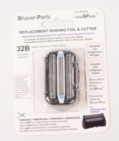 Newspeak Shaver Head - 32b Shaving Part Cassette Alternative For Braun 32b