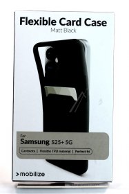 Mobilize Leather Bag Gsm - 80153 Mobilize Rubber Gelly Card Case Samsung Galaxy S25+ 5g Matte Black