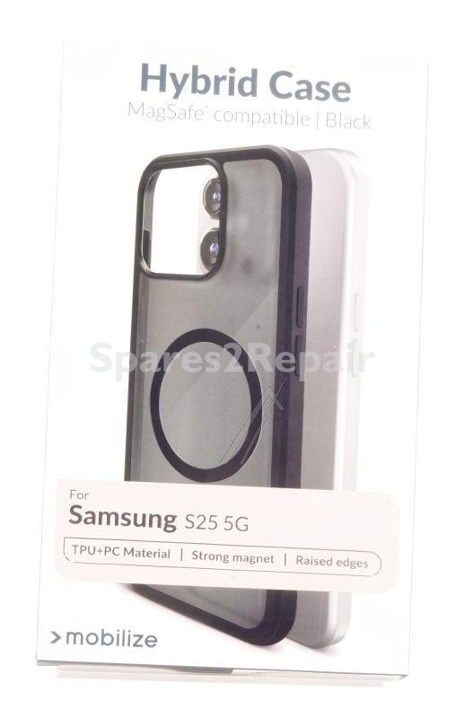 Mobilize Leather Bag Gsm - 80146 Mobilize Magsafe Compatible Hybrid Case Samsung Galaxy S25 5g Black