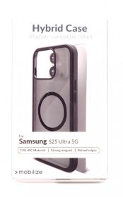 Mobilize Leather Bag Gsm - 80148 Mobilize Magsafe Compatible Hybrid Case Samsung Galaxy S25 Ultra 5g Black