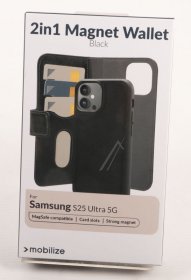 Mobilize Leather Bag Gsm - 80178 Mobilize 2in1 Magsafe Compatible Gelly Wallet Case Samsung Galaxy S25 Ultra 5g Black