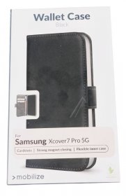 Mobilize Leather Bag Gsm - 80956 Mobilize Classic Gelly Wallet Book Case Samsung Galaxy Xcover7 Pro 5g Black