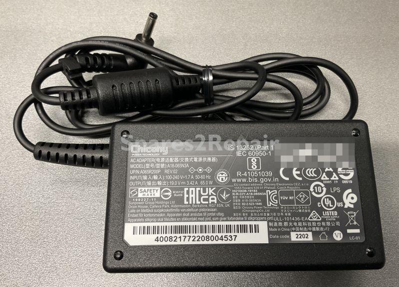 Acer Power Supply notebook - 3 0-1 0mm A18-065n3a Power Supply