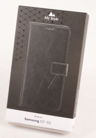 Mystyle Leather Bag Gsm - 26622 My Style Flex Wallet For Samsung Galaxy S21 5g Black