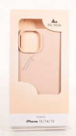 Mystyle Leather Bag Gsm - 80515 My Style Protective Flex Magsafe Compatible Case For Apple Iphone 13-14-15 Soft Pink