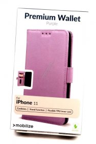 Mobilize Leather Bag Gsm - 28408 Mobilize Premium Gelly Wallet Book Case Apple Iphone 11 Purple