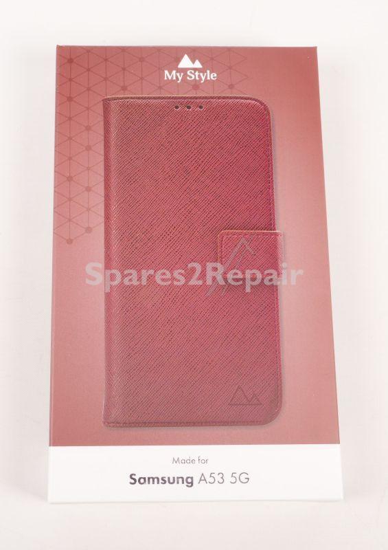 Mystyle Leather Bag Gsm - 27645 My Style Flex Wallet For Samsung Galaxy A53 5g Bordeaux