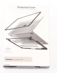 Mobilize Leather Bag Gsm - 80020 Mobilize Protective Cover For Apple Macbook Air (2023-2024) Transparent Black