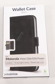 Mobilize Leather Bag Gsm - 81573 Mobilize Classic Gelly Wallet Book Case Motorola Moto G06-g06 Power Black