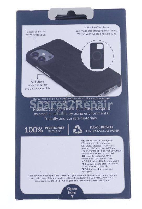 Mobilize Leather Bag Gsm - 29791 Mobilize Magsafe Compatible Premium Leather Case Apple Iphone 16 Pro Black
