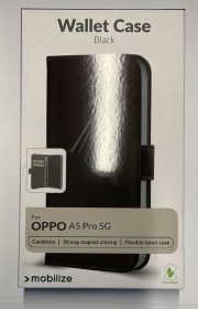 Mobilize Leather Bag Gsm - 80958 Mobilize Classic Gelly Wallet Book Case Oppo A5 Pro 5g Black
