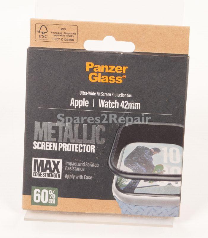 Panzerglass Display Protective Film - Pg38147 Panzerglass Screen Protector W Black Metal Frame Apple Watch 42mm