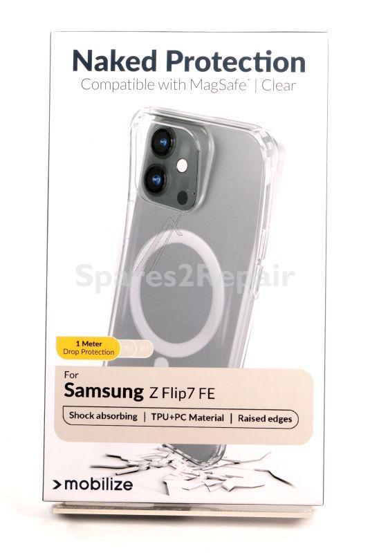 Mobilize Leather Bag Gsm - 81177 Mobilize Magsafe Compatible Naked Protection Case For Samsung Galaxy Z Flip7 Fe Clear