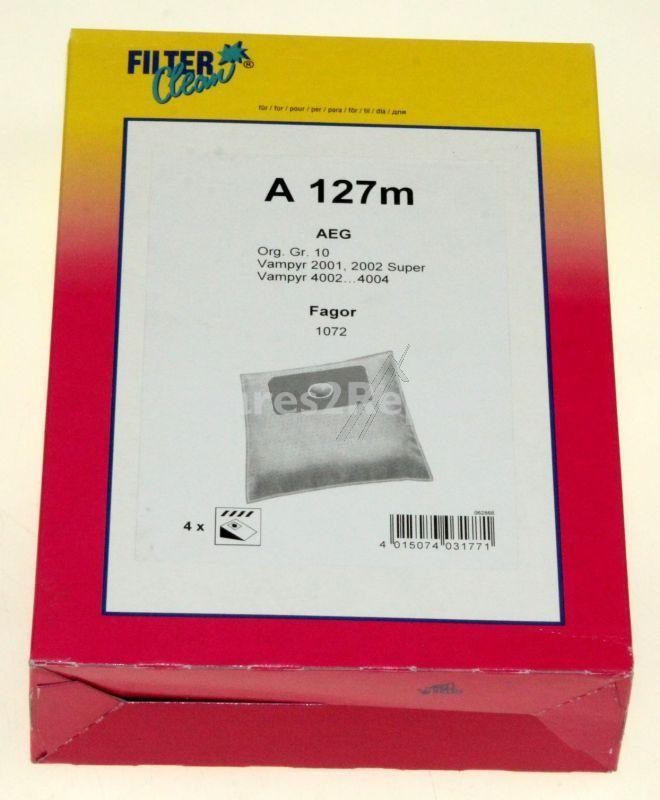 Filterclean Vacuum Cleaner Bags - A127m Fl0073-k Dust Bags X4