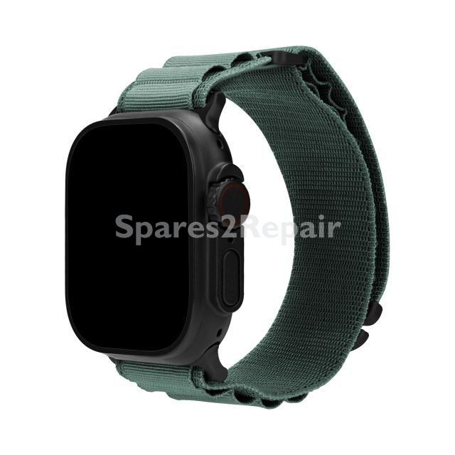 Mobilize Wristbands For Smartwatch - 82013 Mobilize Watch Strap - Alpine - Black Connector - For Apple 42-44-45-49mm - Green