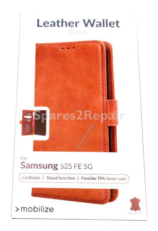 Mobilize Leather Bag Gsm - 82133 Mobilize Leather Wallet Case Samsung Galaxy S25 Fe 5g Brown
