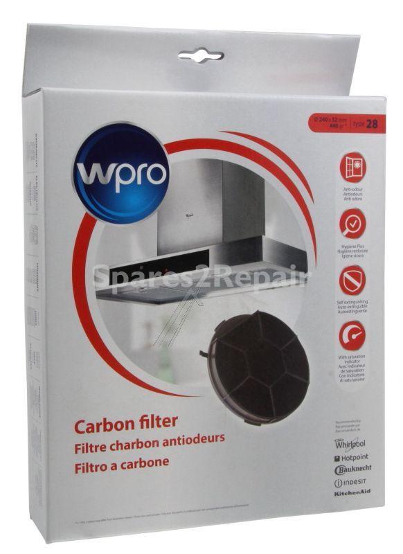 Carbon Filter - C00380120 484000008576 Carbon Filter Type 28 Wpro (Ø240mm H32mm) [Whirlpool Indesit]