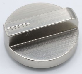 Button - C00384801 488000384801 Knob - Ftgh 2016 Nichel Brushed [Whirlpool Indesit]