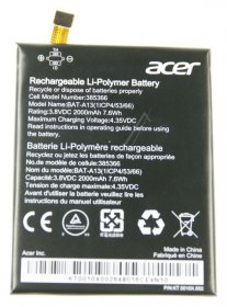 Acer Battery - Kt 0010x 002 Battery Polymer 1s1p 1cell 2000mah