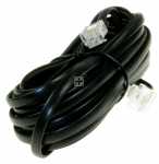 Compatible Isdn-isdn western Plug - Isdn Flat Lead Rj45-8p4c Plug-rj11-6p4c Plug Black 6 0m