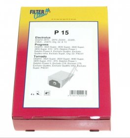 Filterclean Vacuum Cleaner Bags - P15 000124-k Paper Dust Bag X4+1 Filter