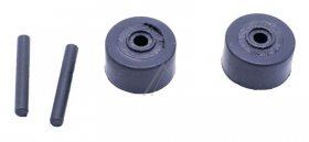 Roller - 4055420931 Wheel + Axle small Wheel 2p [Electrolux Aeg]
