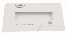 Detergent Dispenser Cover - 2459209514 C00868022 Detergent Drawer Front Cover Assembly [Arcelik]