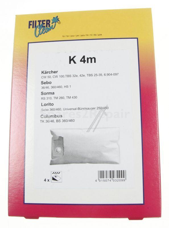 Filterclean Vacuum Cleaner Bags - K4m Fl0079-k Vacuum Cleaner Bags