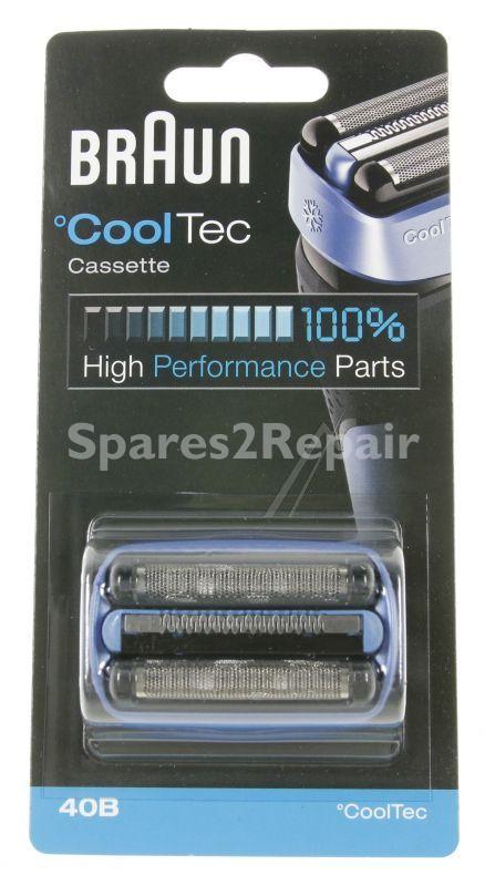 Braun Shaver Head - 40b 81626282 Combipack 40b Black