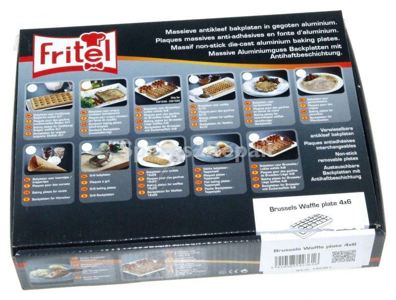 Fritel Tray - 142361 Set Baking Plates For Waffles From Bruxelles And Liège