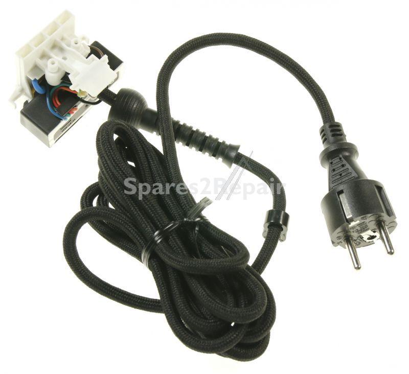 Mains Power Lead - 7312712574 Ics - Ts7 Geschlossenes Netzkabel Schwarz Int [Delonghi]